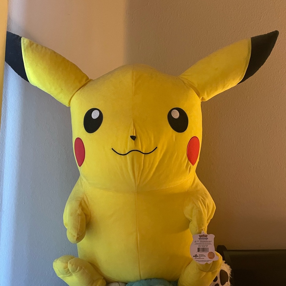 Pikachu plush 32”